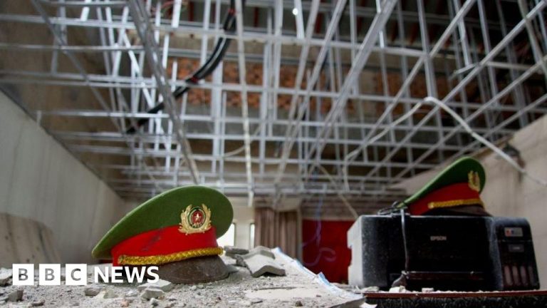 Fake Australian, Chinese and Brazilian police stations: BBC goes inside a seized scam compound