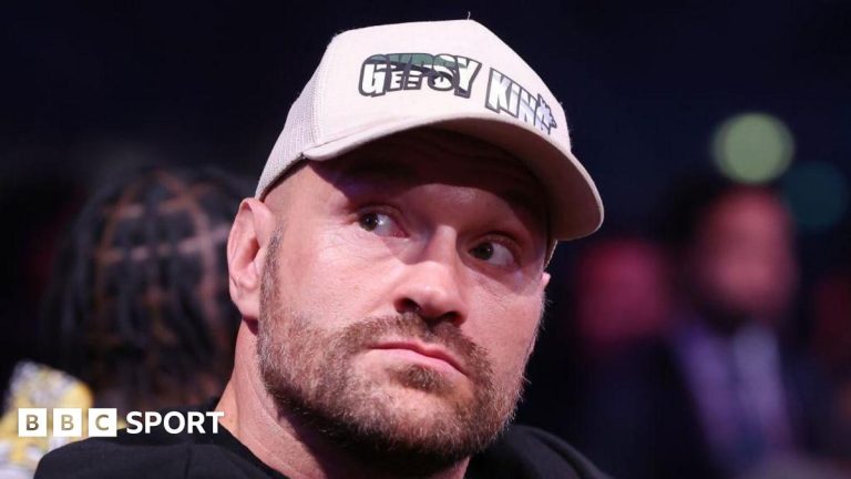 Tyson Fury looking into the distance