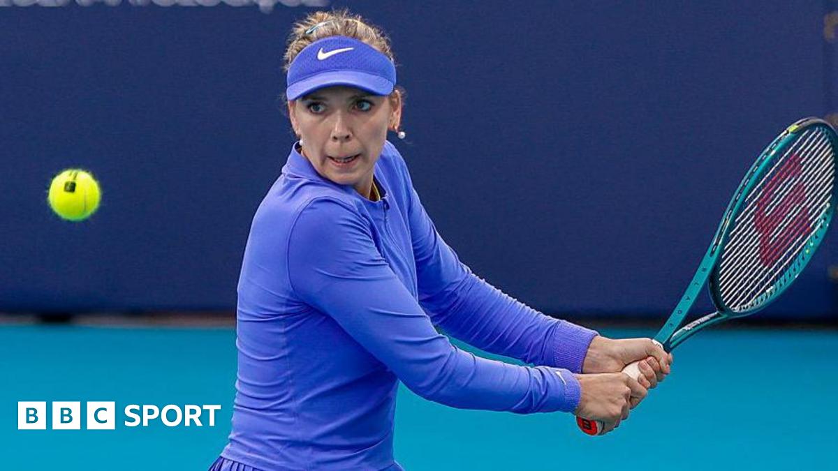 Katie Boulter takes a shot