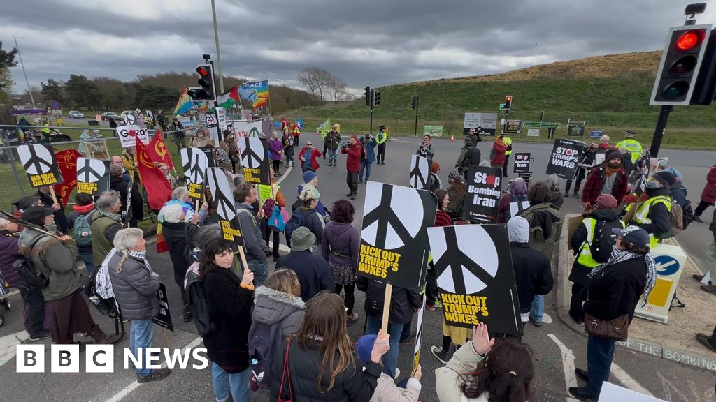 Seven arrested at RAF base demo accused of supporting Palestine Action