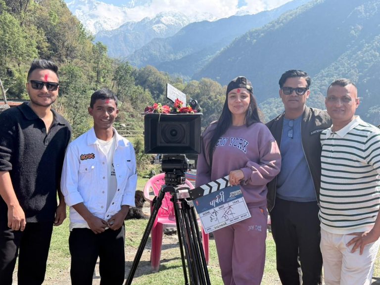 Neeta Dhungana and Ashok Darji started shooting for ‘Parvati’ from Mirsa village in Kaski
 — rohanmandal.com.np